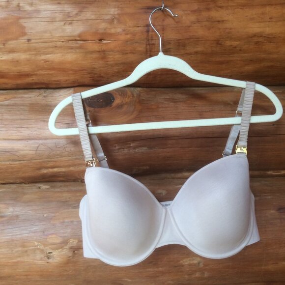 Thirdlove 24/7 Taupe (Tan) Cotton Underwire Adjustable Nursing Bra Size 38E (DD) - Picture 1 of 3